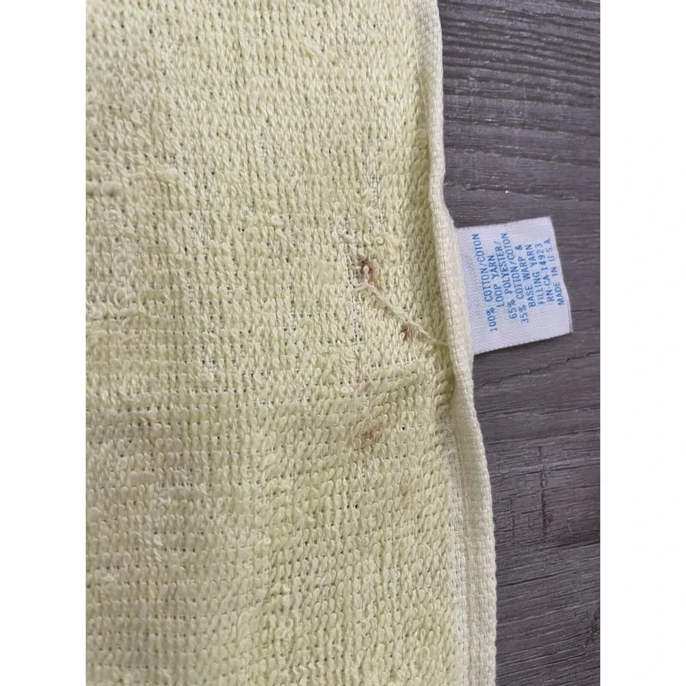 Vintage‎ NWOT Southwest Design Yellow Cotton Bath Towel